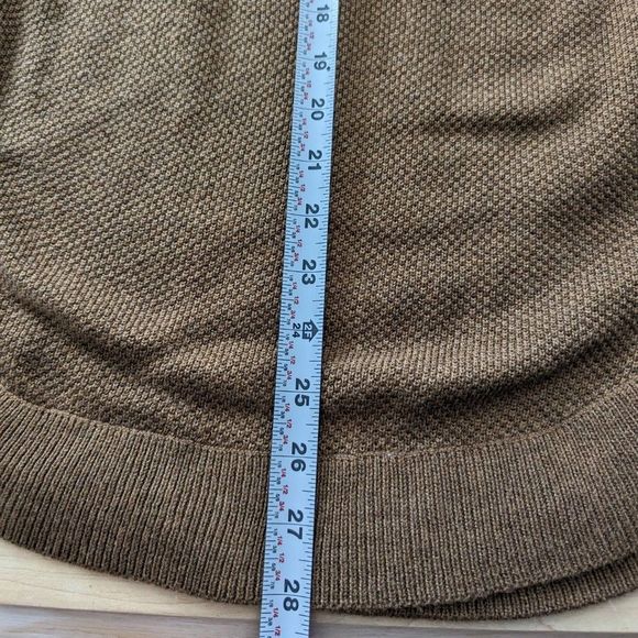 23. George Knit Cardigan Long Sleeve Brown Light knit, Rounded Bottoms, Long - Picture 8 of 11